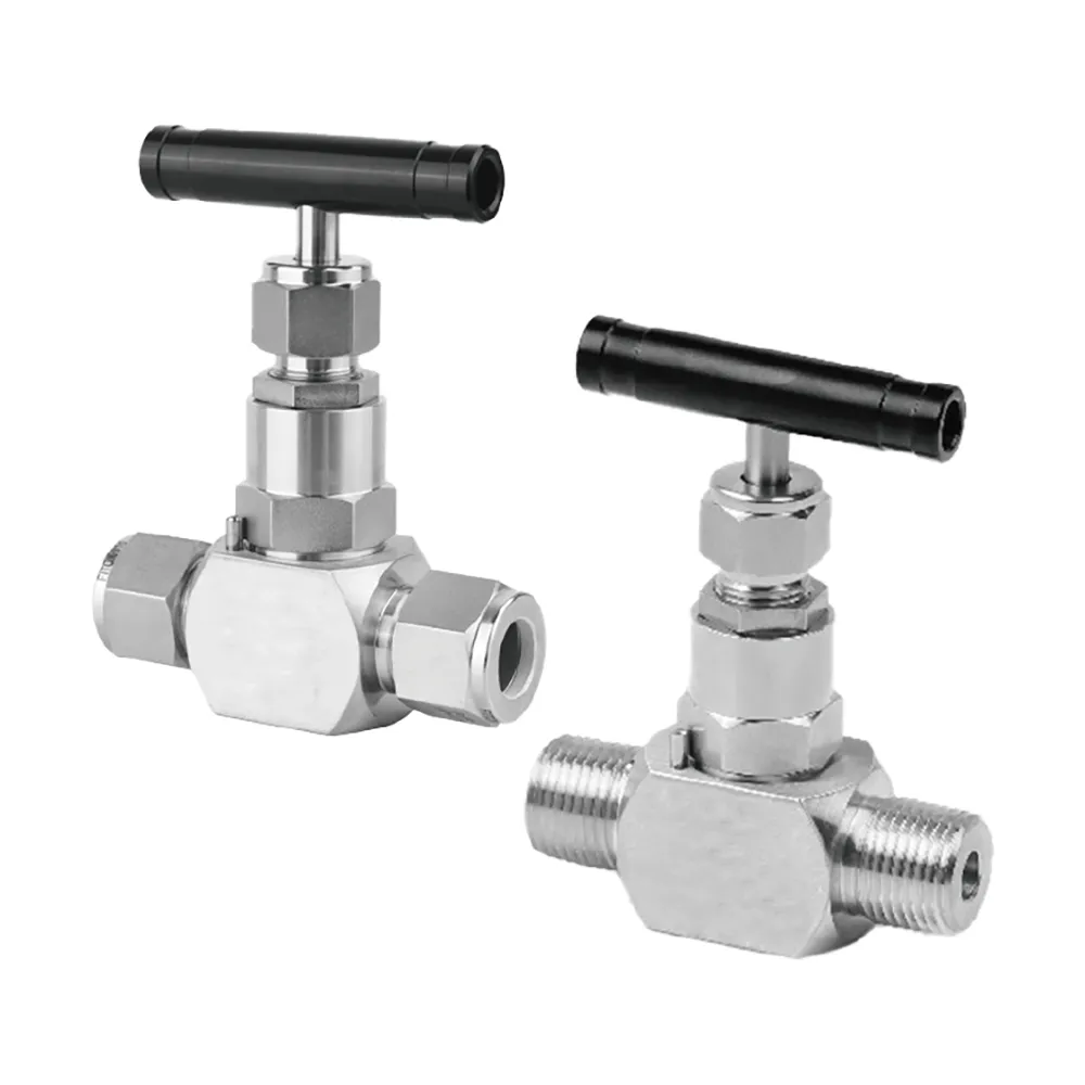 general instrumentation valves needle valves stainless steel valves needle valve ss316 valves factory with npt thread double ferrule tube fittings compression fitting two ferrules