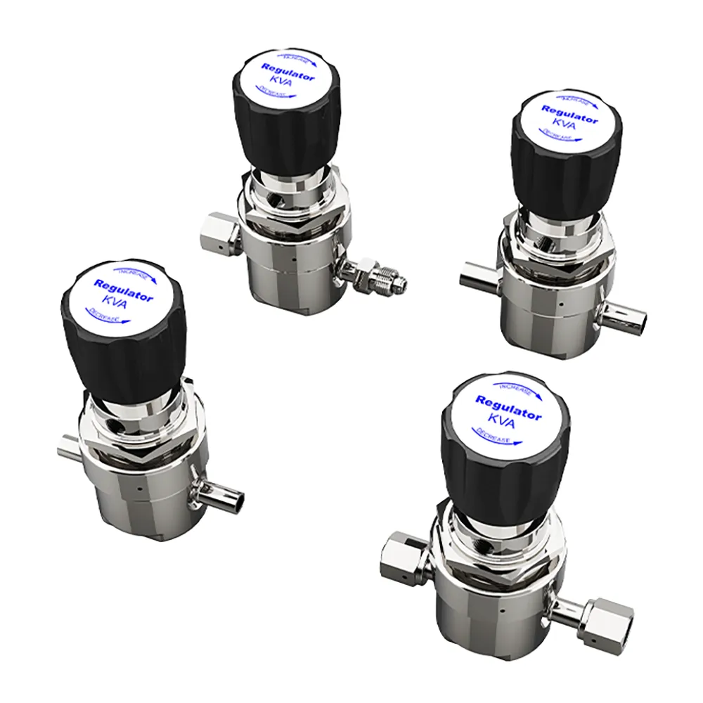 high pressure control regulator Swagelok High-Purity, High-Flow Gas Regulators HF Series manual gas pressure regulators 316L VIM-VAR stainless steel body for ultrahigh-purity VCR