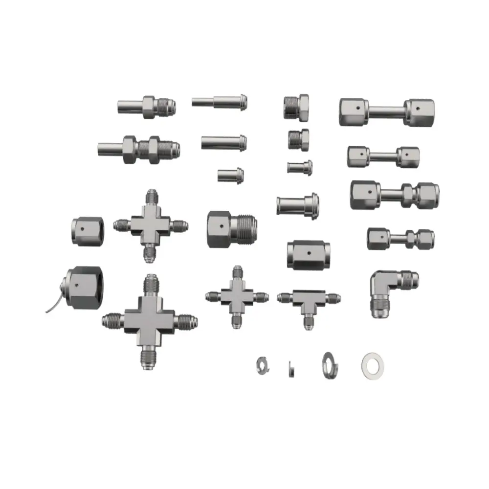fitting_Swagelok_VCR_metal_gasket_face_seal_fitting_pipe_fitting_double_ferrule_fittings_stainless_steel_pipe_fittings